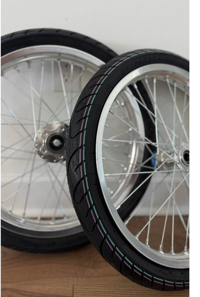 Chrome Supermoto wheelset For Surron lbx/Eride Pro