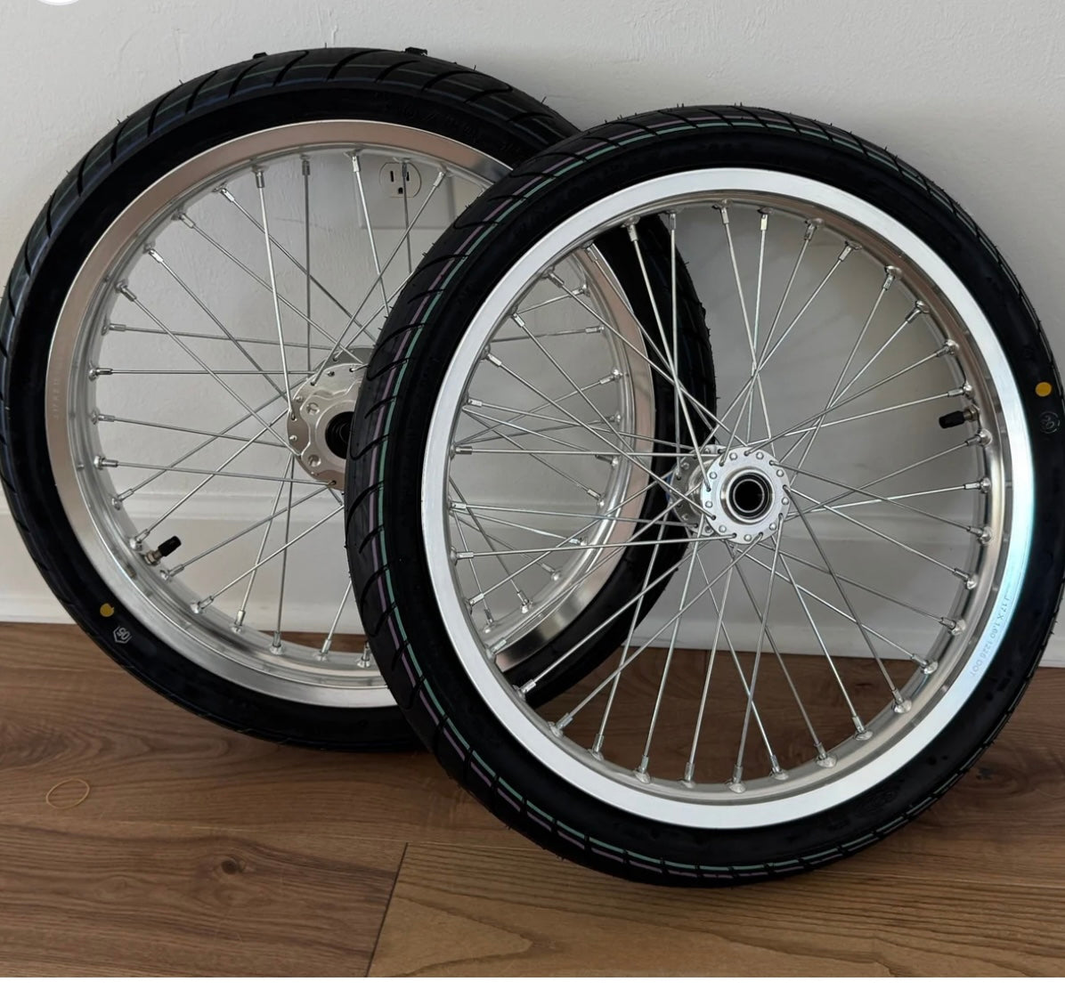 Chrome Supermoto wheelset For Surron lbx/Eride Pro