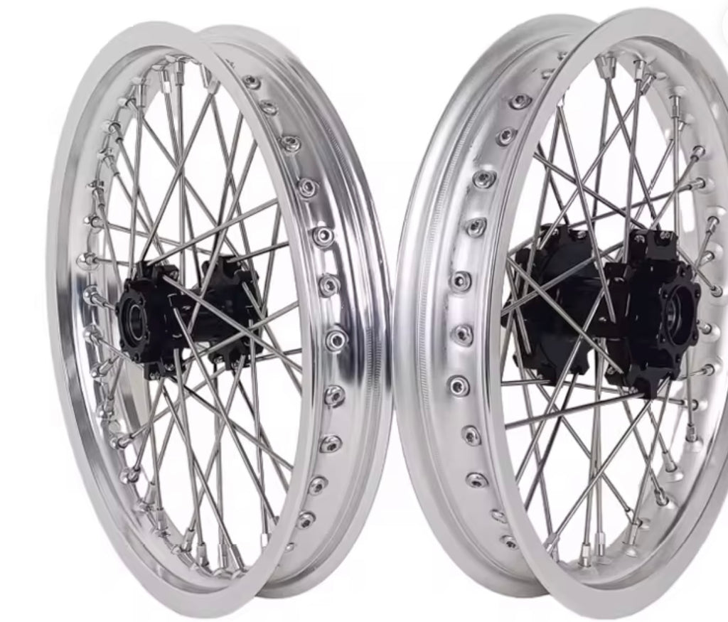 Chrome Supermoto Wheelset For Surron Ultra Bee